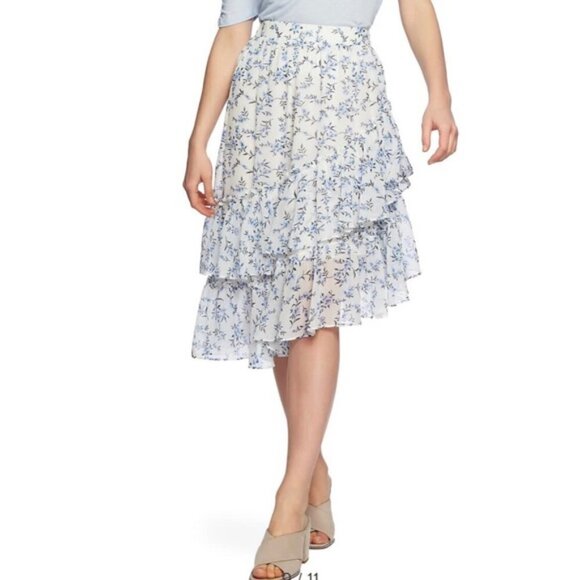 NEW 1.STATE Tiered Asymmetrical Skirt - Picture 1 of 13